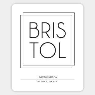 Bristol City Typography Sticker